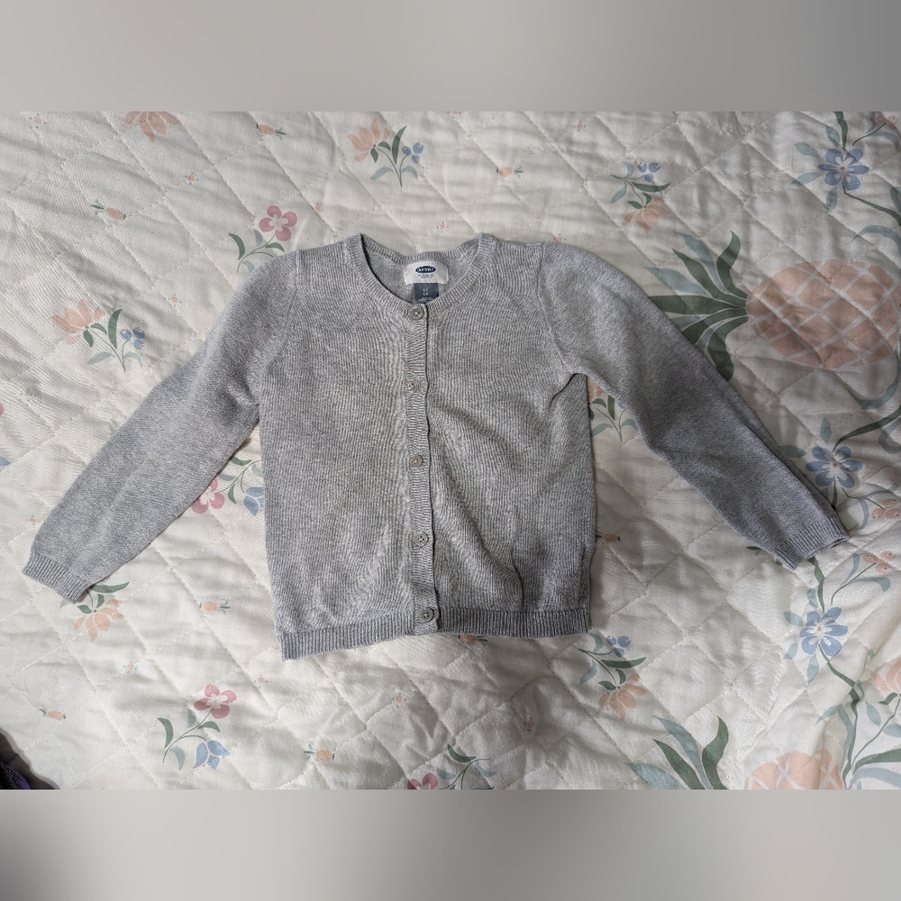 Old Navy Girls Cardigan, Gray, 5t